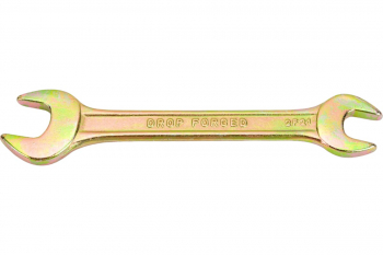 Рожковый ключ, 14x17 мм, желтый цинк СИБРТЕХ 14309