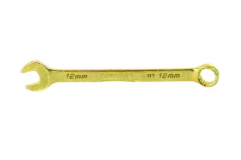 Комбинированный ключ, желтый цинк 12 мм СИБРТЕХ 14978